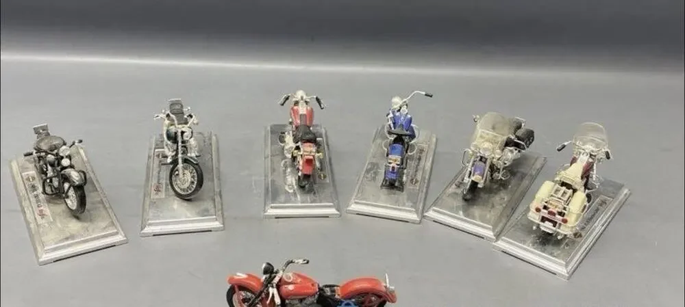 Harley Davidson Set Of 7 Maisto Die-Cast Motorcycles